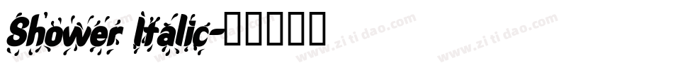 Shower Italic字体转换